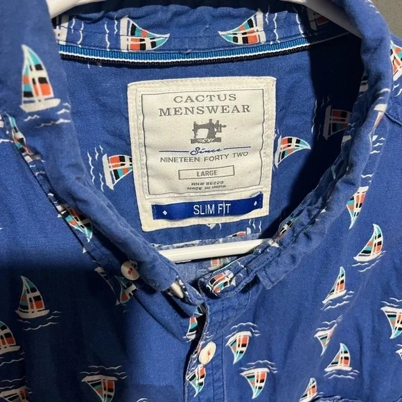 100% cotton slim fit men’s shirt - Picture 3 of 5